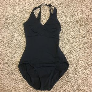 Capezio Adult Halter Leotard Black Size M